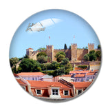 Portugal Castle of S. Jorge Lisbon 3D Fridge Magnet Crystal Glass