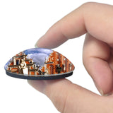 Riga Town Hall Square Latvia 3D Fridge Magnet Crystal Glass