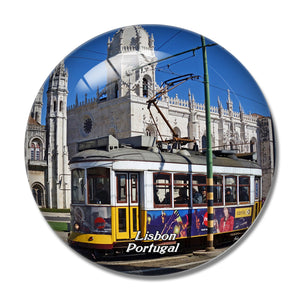 Portugal Tram Lisbon 3D Fridge Magnet Crystal Glass