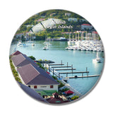 Road Town British Virgin Islands 3D Fridge Magnet Crystal Glass