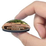 Rock-Hewn Churches of Lalibela Ethiopia 3D Fridge Magnet Crystal Glass