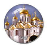 Russia Cathedral of the Annunciation Moscow 3D Fridge Magnet Crystal Glass