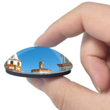 Russia Cathedral of The Epiphany Irkutsk 3D Fridge Magnet Crystal Glass