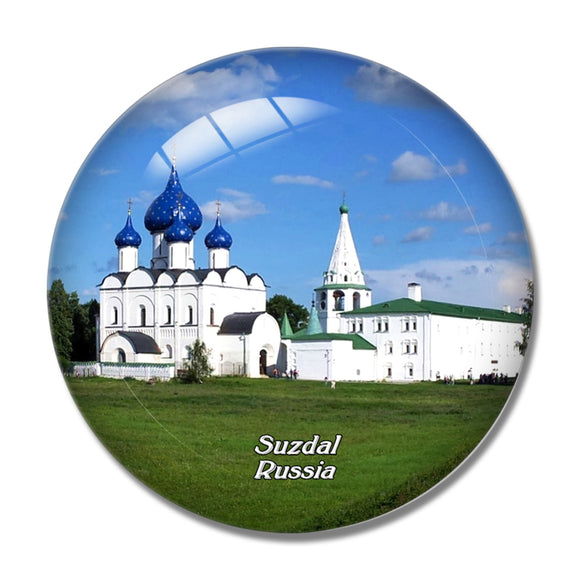 Russia Cathedral of the Nativity in Suzdal 3D Fridge Magnet Crystal Glass