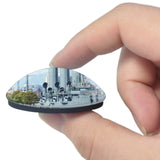 Russia Cruiser Aurora St. Petersburg 3D Fridge Magnet Crystal Glass