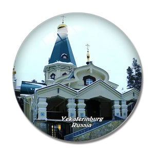 Russia Ganina Yama Monastery Yekaterinburg 3D Fridge Magnet Crystal Glass