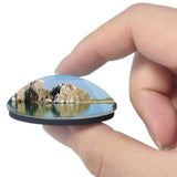 Russia Lake Baikal Irkutsk 3D Fridge Magnet Crystal Glass