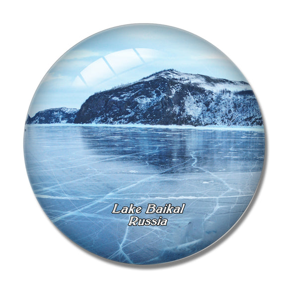 Russia Lake Baikal 3D Fridge Magnet Crystal Glass