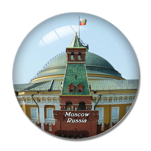 Russia Lenin Mausoleum Moscow 3D Fridge Magnet Crystal Glass