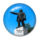 Russia Lenin's Monumen Vladivostok 3D Fridge Magnet Crystal Glass