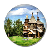 Russia Museum of Wooden Suzdal 3D Fridge Magnet Crystal Glass