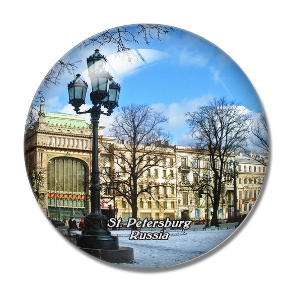 Russia Nevsky Prospekt St. Petersburg 3D Fridge Magnet Crystal Glass