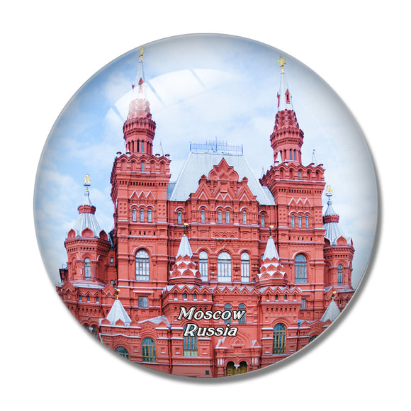 Russia Red Square Moscow 3D Fridge Magnet Crystal Glass