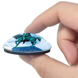 Russia Salavat Yulaev Monument Ufa 3D Fridge Magnet Crystal Glass