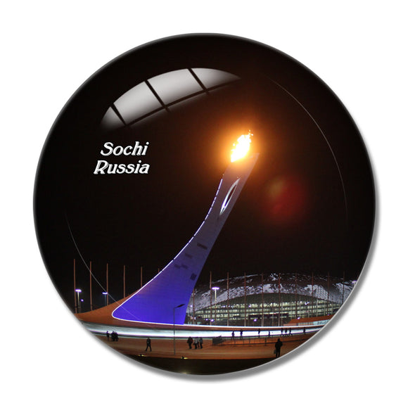 Russia Sochi Olympic Park 3D Fridge Magnet Crystal Glass