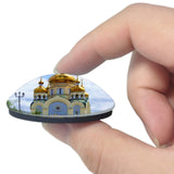 Russia Spaso-Preobrazhensky Cathedral Yaroslavl 3D Fridge Magnet Crystal Glass