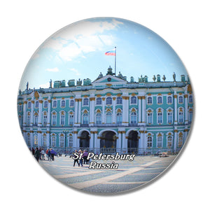 Russia The State Hermitage Museum St. Petersburg 3D Fridge Magnet Crystal Glass