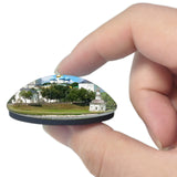 Russia Trinity Monastery in Tyumen 3D Fridge Magnet Crystal Glass