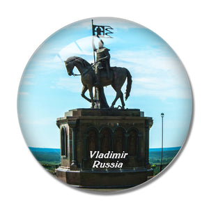 Russia Vladimir 3D Fridge Magnet Crystal Glass