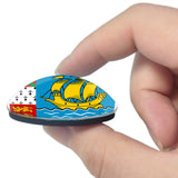 Saint Pierre and Miquelon 3D Fridge Magnet Crystal Glass