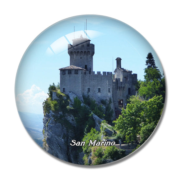 San Marino 3D Fridge Magnet Crystal Glass