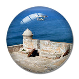 Santiago Cuba 3D Fridge Magnet Crystal Glass