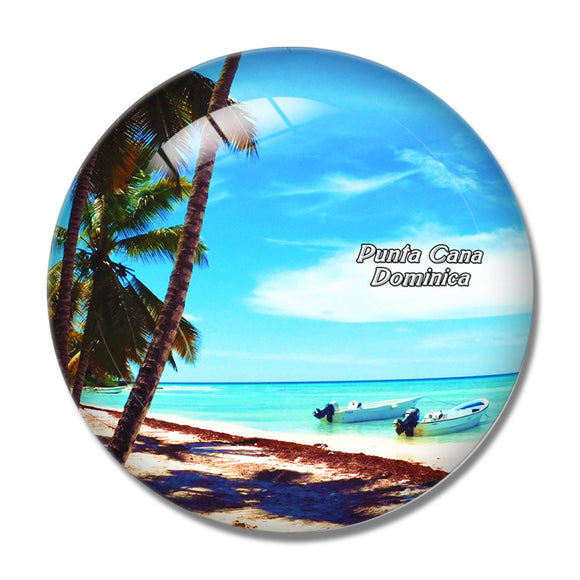 Saona Island Punta Cana Dominica 3D Fridge Magnet Crystal Glass