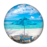 Seven Mile Beach Grand Cayman UK 3D Fridge Magnet Crystal Glass