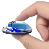 Sidi Bou Sai Tunisia 3D Fridge Magnet Crystal Glass