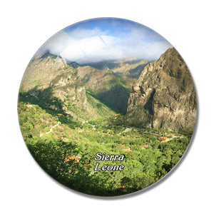 Sierra Leone 3D Fridge Magnet Crystal Glass