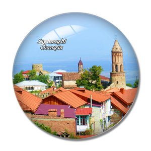 Sighnaghi old  Georgia 3D Fridge Magnet Crystal Glass