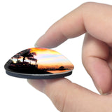 Silhouette Seychelles 3D Fridge Magnet Crystal Glass