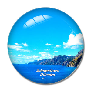 Adamstown Pitcairn UK 3D Fridge Magnet Crystal Glass