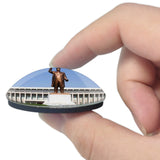 Sinuiju Korea 3D Fridge Magnet Crystal Glass