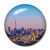 South Africa Johannesburg 3D Fridge Magnet Crystal Glass