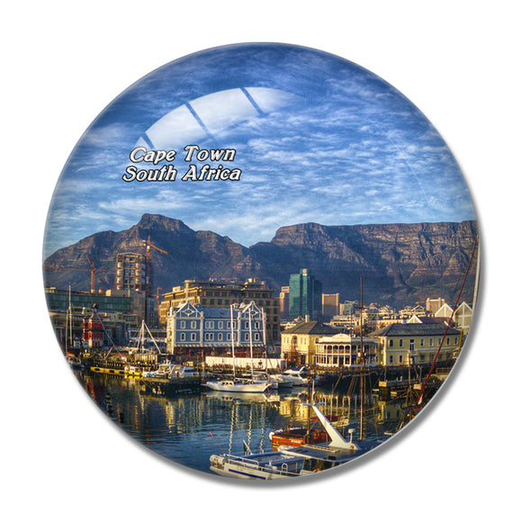 South Africa Table Mountain Cape Town 3D Fridge Magnet Crystal Glass