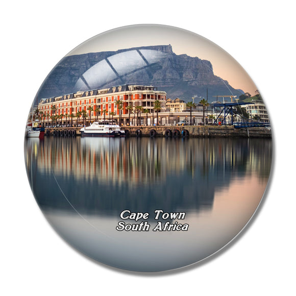 South Africa Victoria & Alfred Waterfront Cape Town 3D Fridge Magnet Crystal Glass