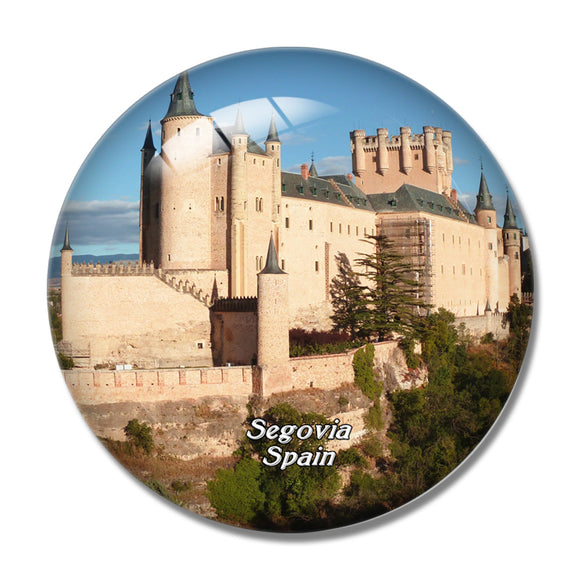 Spain Alcazar Castle Segovia 3D Fridge Magnet Crystal Glass