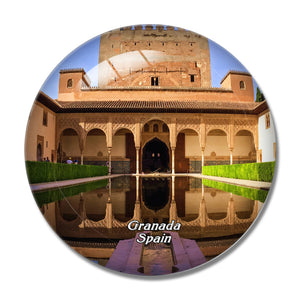 Spain Alhambra Granada 3D Fridge Magnet Crystal Glass