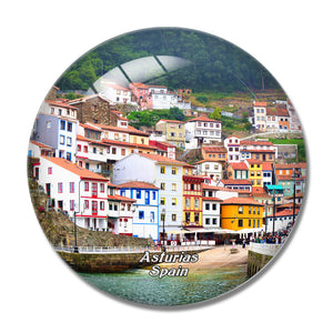 Spain Asturias 3D Fridge Magnet Crystal Glass