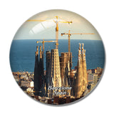 Spain Barcelona 3D Fridge Magnet Crystal Glass