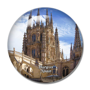 Spain Burgos Cathedral 3D Fridge Magnet Crystal Glass