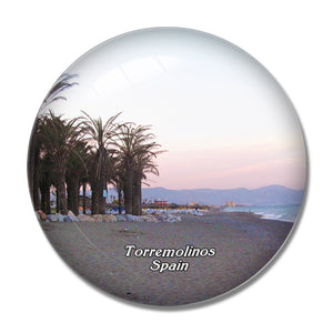 Spain Carihuela Torremolinos 3D Fridge Magnet Crystal Glass