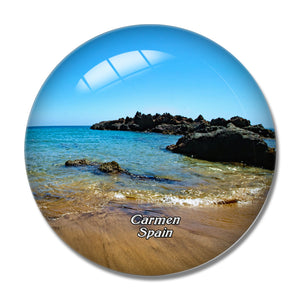 Spain Carmen Lanzarote 3D Fridge Magnet Crystal Glass