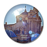 Spain Cathedral de Santa Maria Murcia 3D Fridge Magnet Crystal Glass