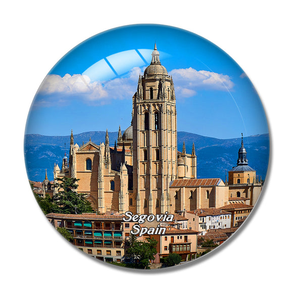 Spain Cathedral Segovia 3D Fridge Magnet Crystal Glass