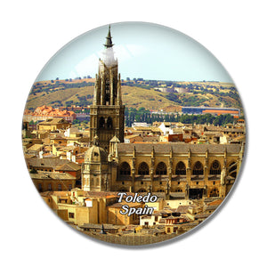 Spain Cathedral Toledo 3D Fridge Magnet Crystal Glass