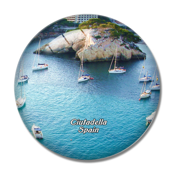 Spain Ciutadella 3D Fridge Magnet Crystal Glass