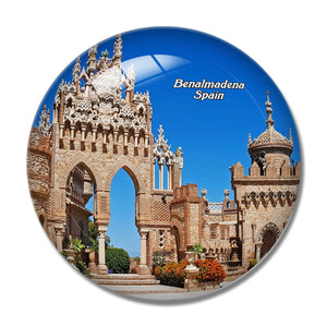 Spain Colomares Castle¨ÛBenalmadena 3D Fridge Magnet Crystal Glass