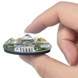 Spain Crystal Palace Retiro Park Madrid 3D Fridge Magnet Crystal Glass